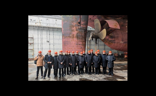 Провели экскурсию по Канонерскому судоремонтному заводу для курсантов факультета Судовой энергетики ГУМРФ